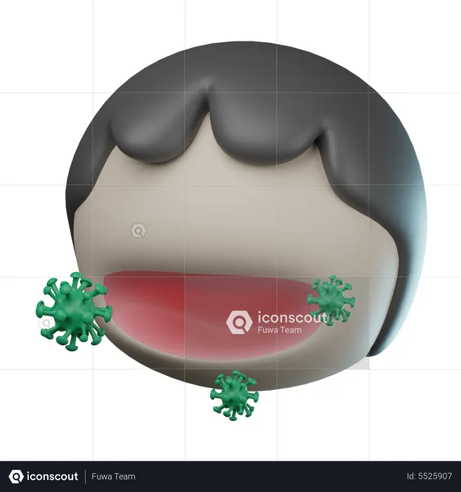 Corona Infection  3D Icon