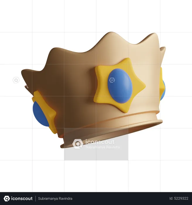 Rey corona  3D Icon
