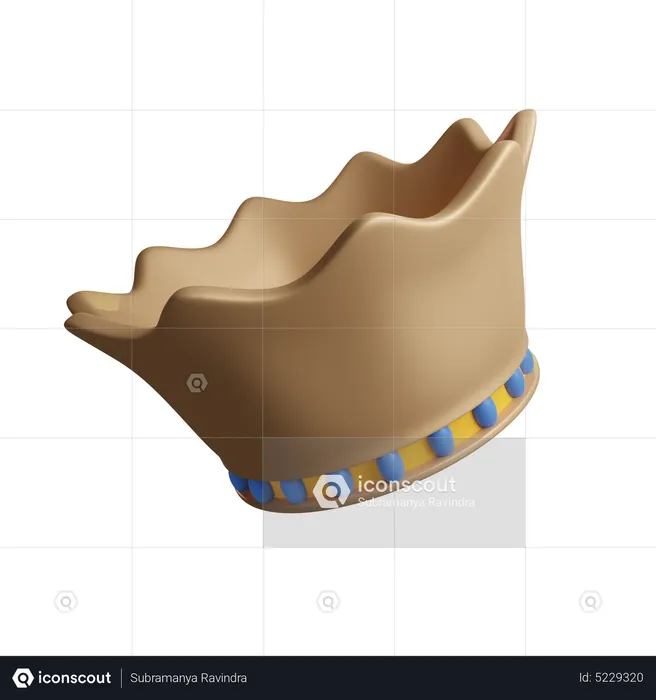 Corona sencilla  3D Icon