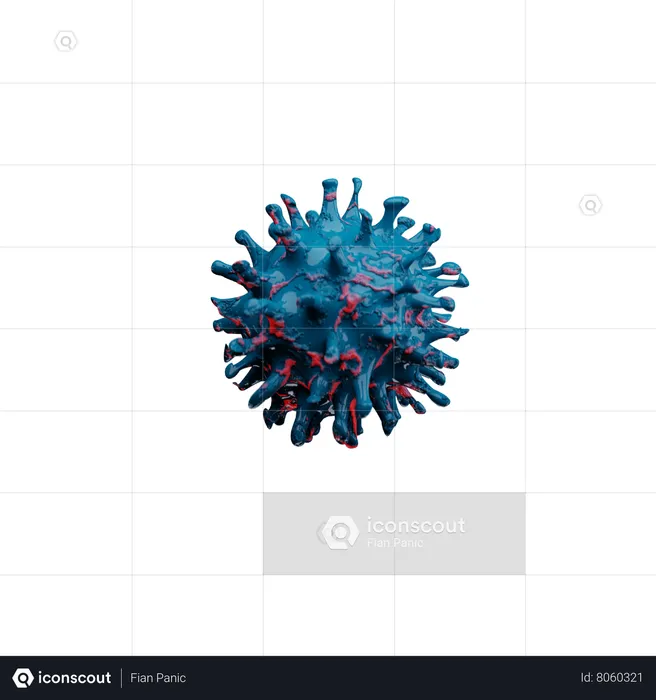 Corona Virus  3D Icon