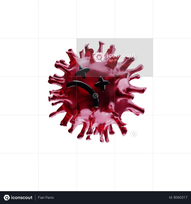 Corona Virus  3D Icon