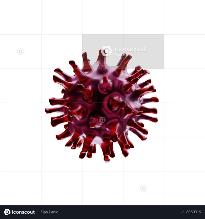 Corona Virus  3D Icon