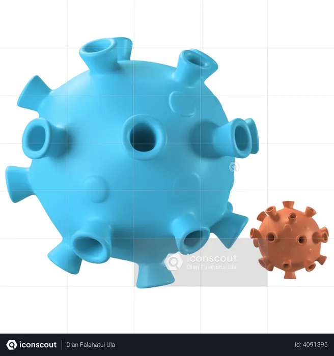 Corona Virus  3D Icon