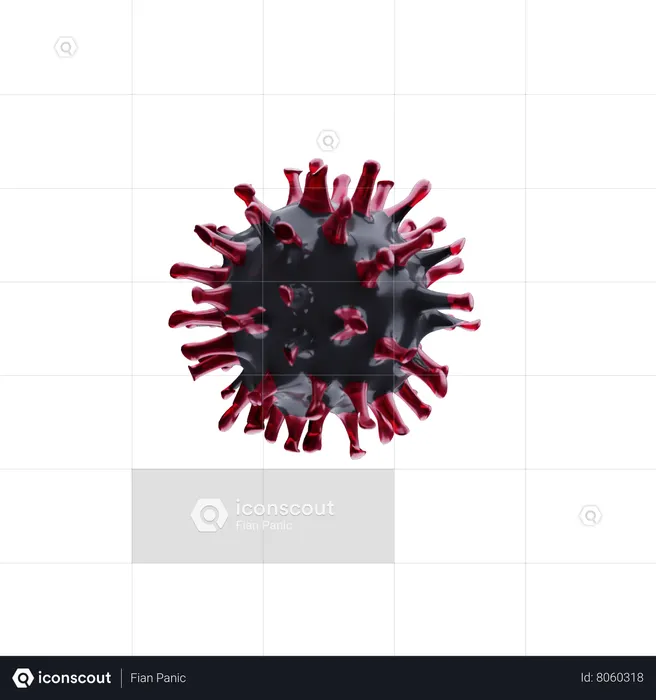 Corona Virus  3D Icon