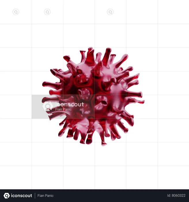 Corona Virus  3D Icon