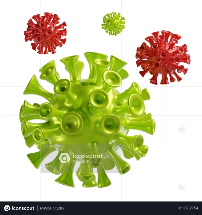 Corona Virus  3D Illustration