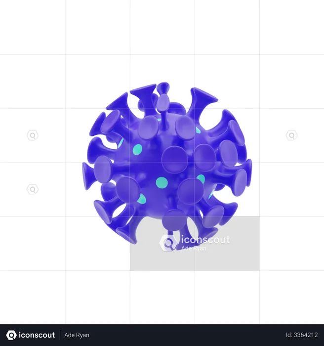 Coronavirus  3D Illustration