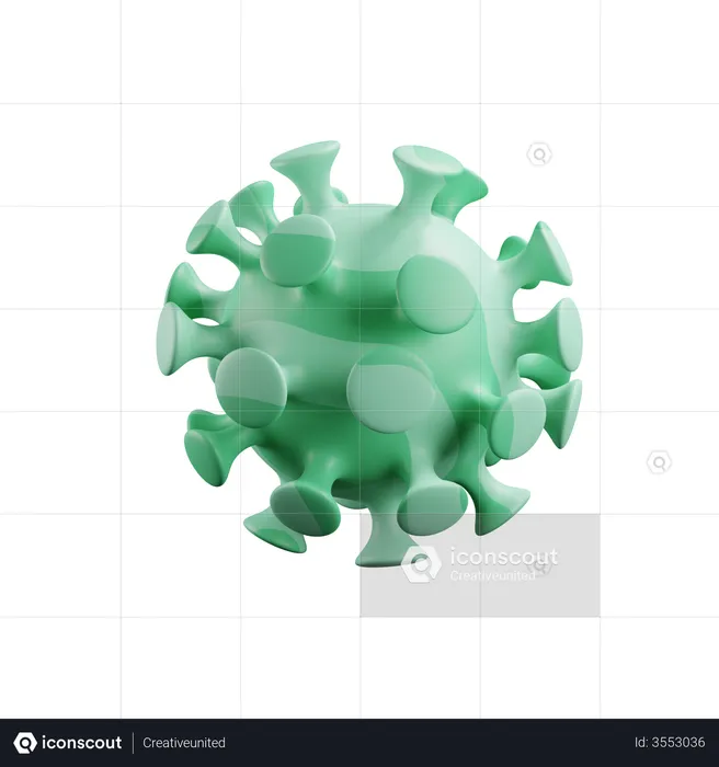 Coronavirus  3D Illustration