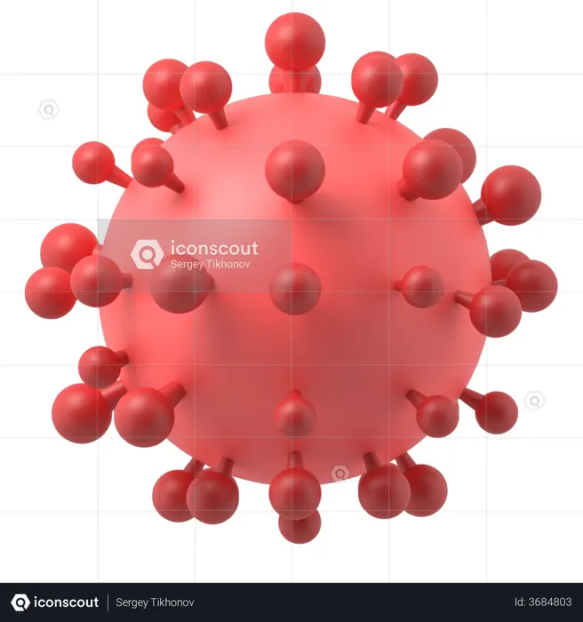 Coronavirus  3D Illustration