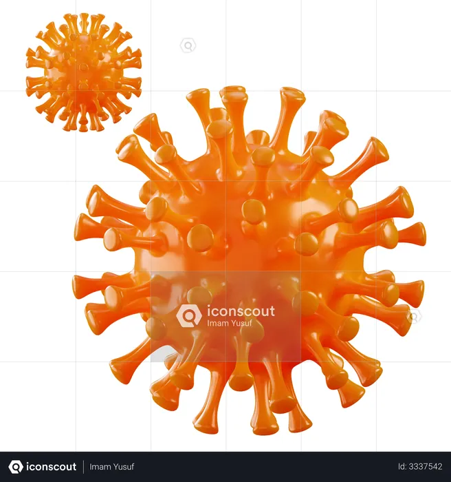 Coronavirus  3D Illustration