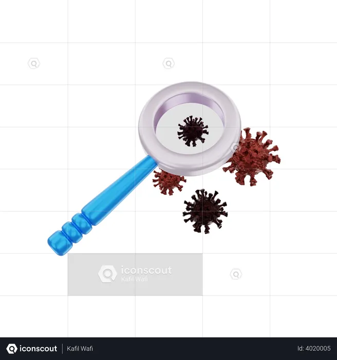 Coronavirus research  3D Illustration