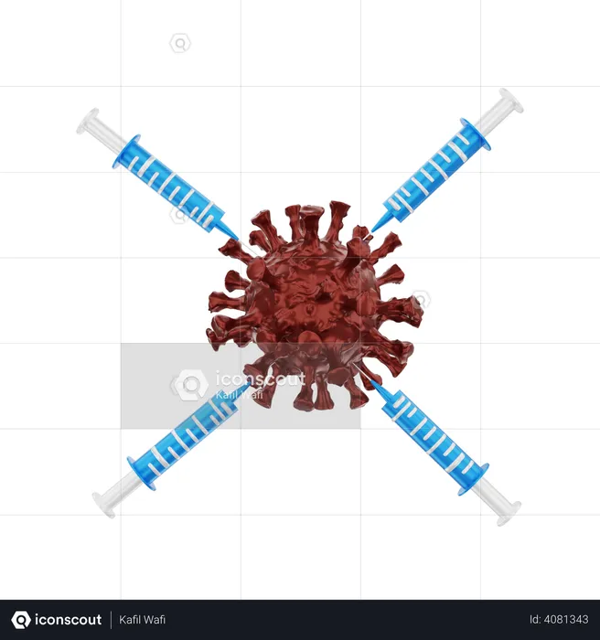 Coronavirus Vaccine  3D Illustration