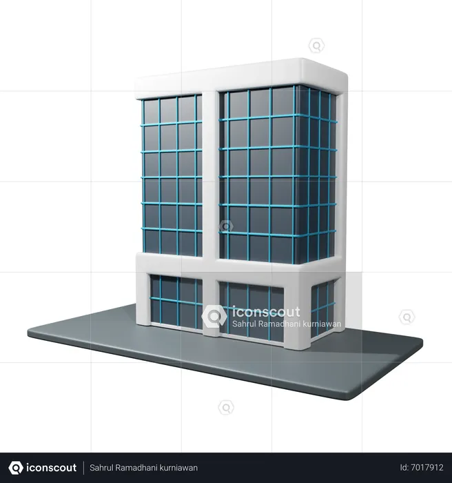 Edificio corporativo  3D Icon