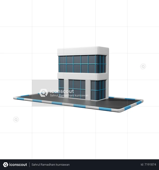 Corporation  3D Icon