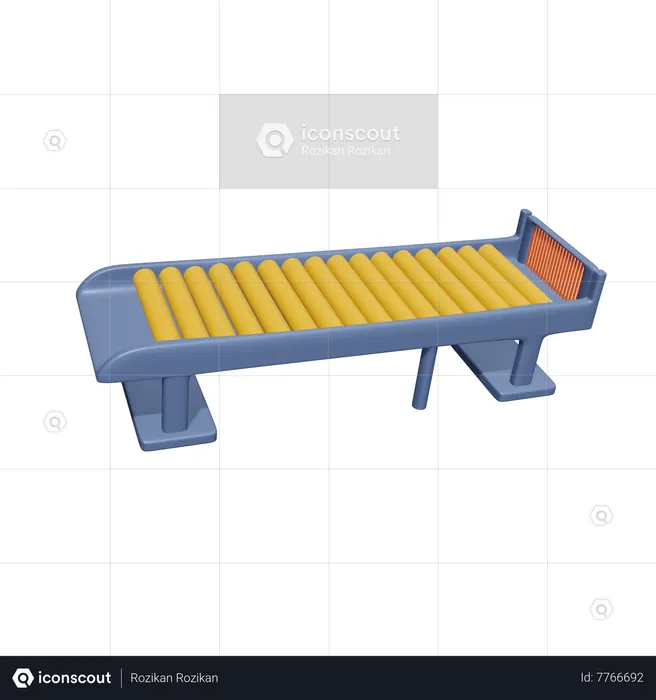 Correia transportadora de fábrica  3D Icon