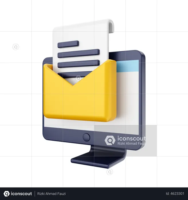 Abrir correo  3D Icon