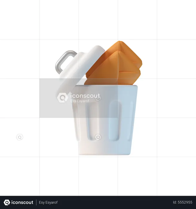 Correo basura  3D Icon