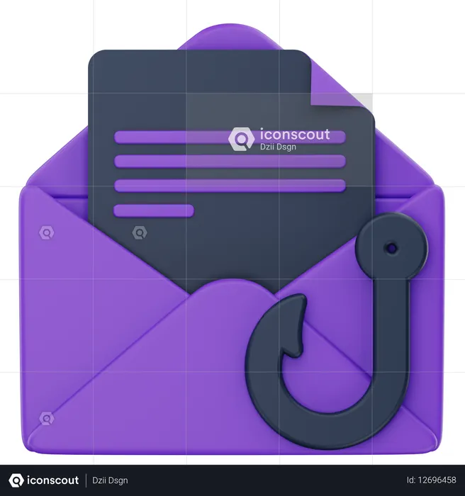 Correo de phishing  3D Icon