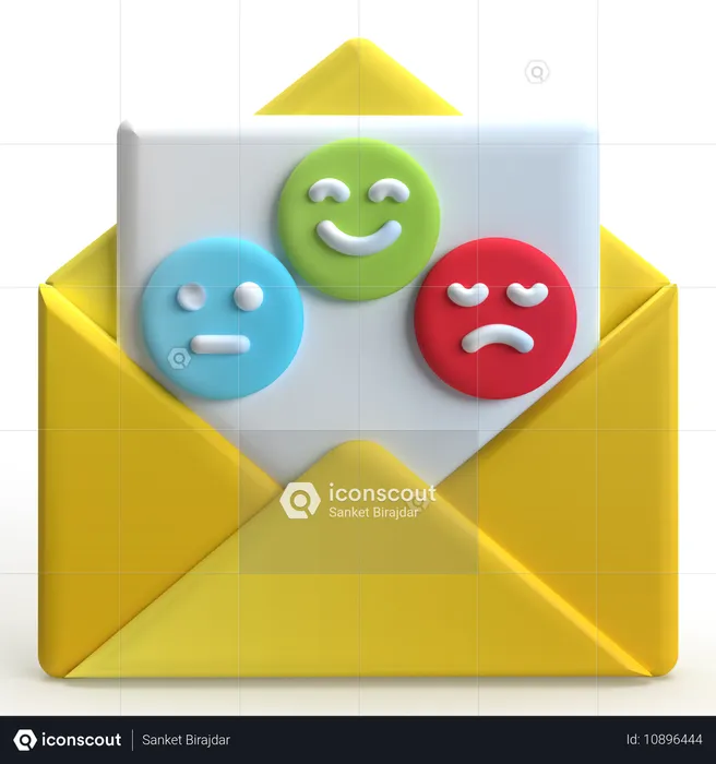 Comentarios por correo  3D Icon