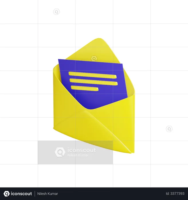 Correo electrónico  3D Illustration