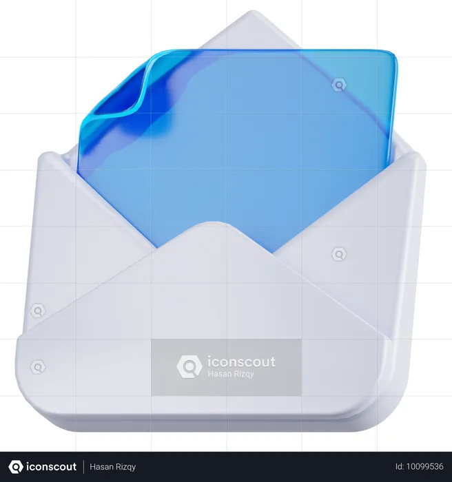 Abrir correo electrónico  3D Icon