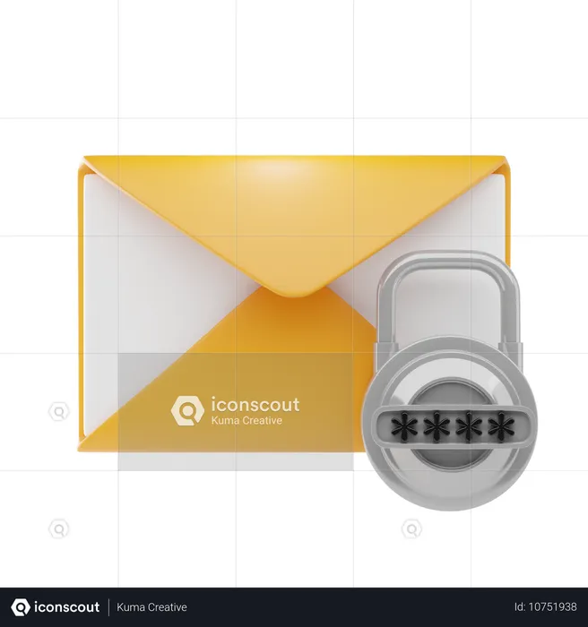 Correo electrónico bloqueado  3D Icon