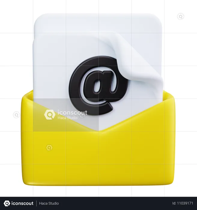 Email de negocios  3D Icon