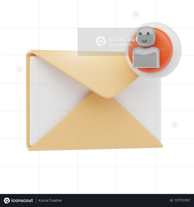 Email de contacto  3D Icon