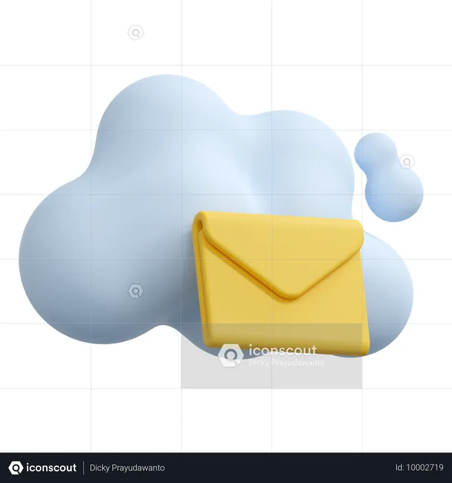 Correo electrónico en la nube  3D Icon