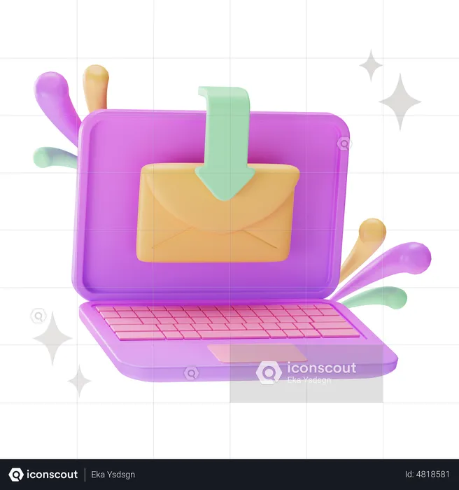 Correo entrante  3D Icon