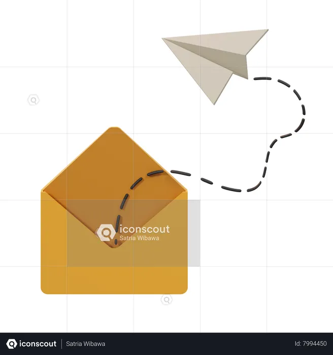 Correo enviado  3D Icon