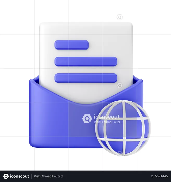 Correo internet  3D Icon