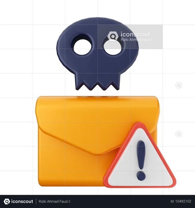 Seguridad de internet del correo  3D Icon