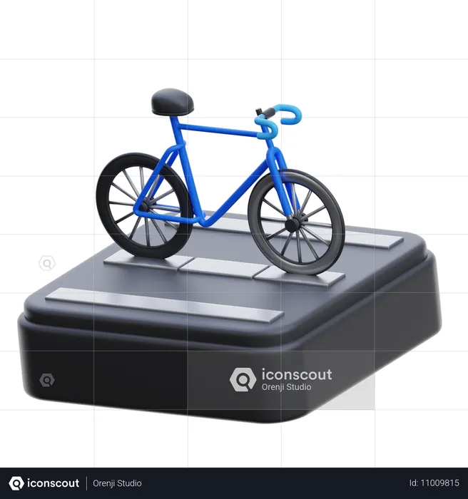 Corrida de bicicleta  3D Icon