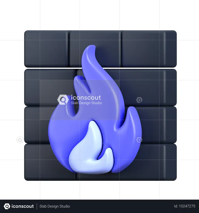 Cortafuegos  3D Icon