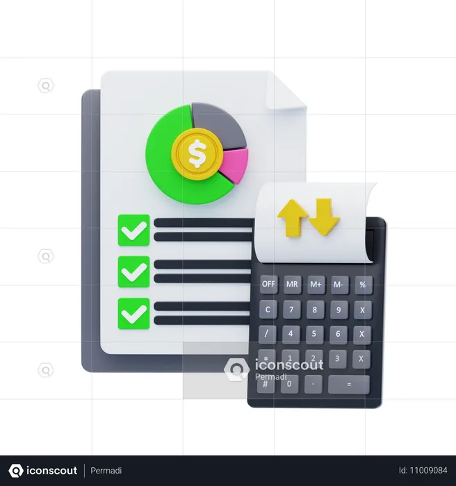 Cost Accounting  3D Icon