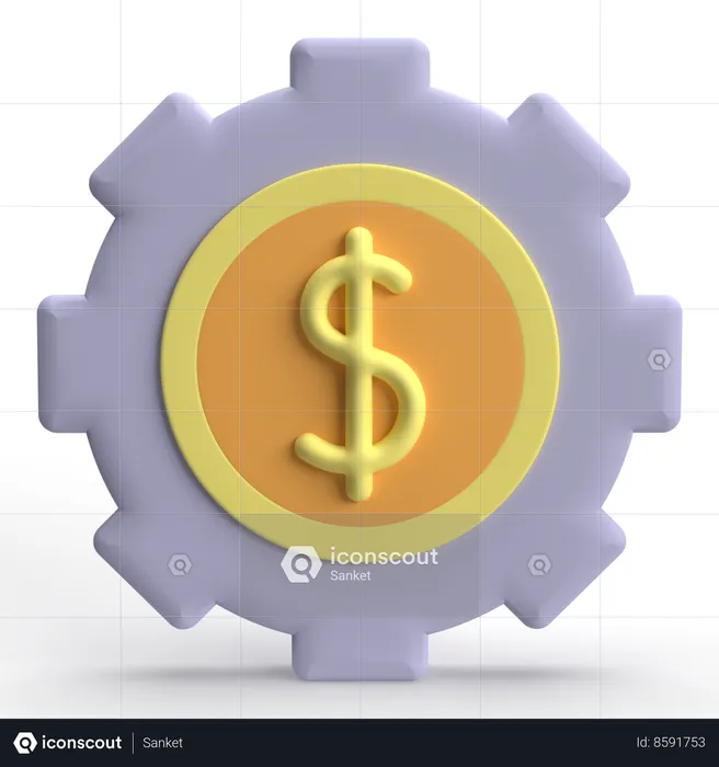 Cost Management  3D Icon