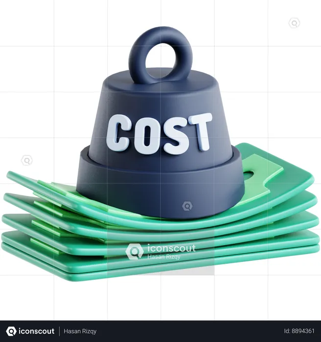 Cost Weight  3D Icon