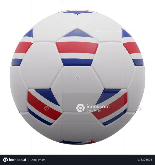 Costa Rica Ball  3D Icon