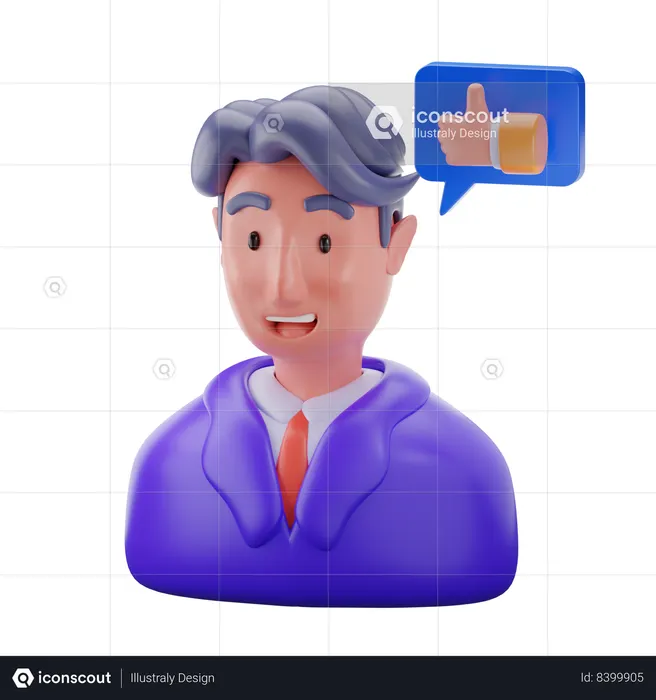 Costumer  3D Icon