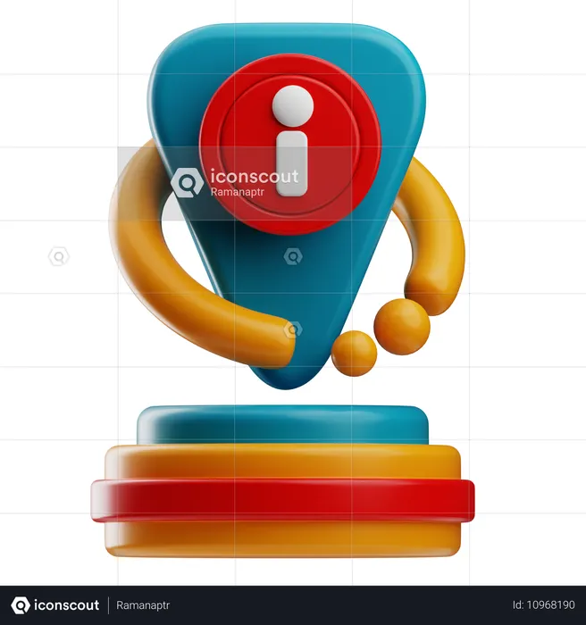 Costumer service information  3D Icon