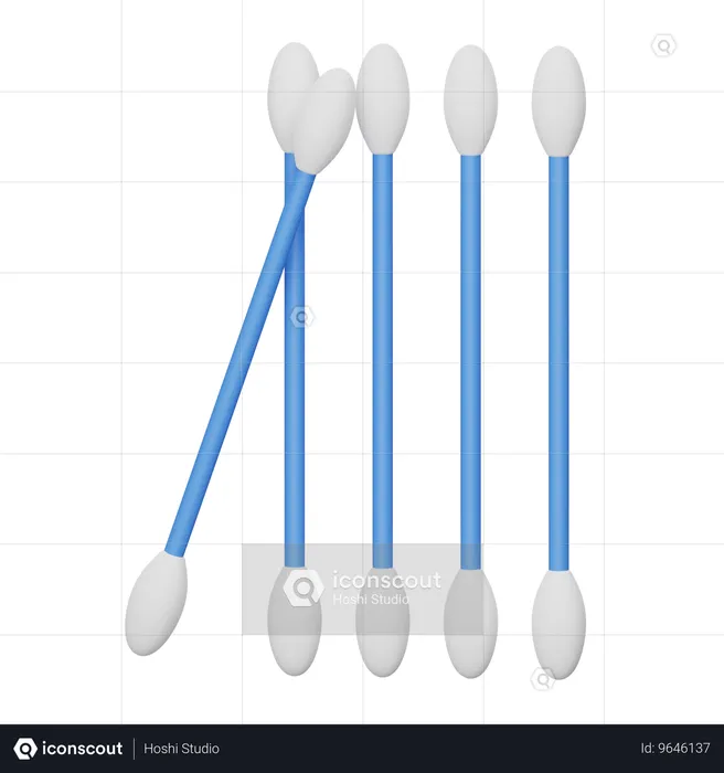 Cotonetes  3D Icon