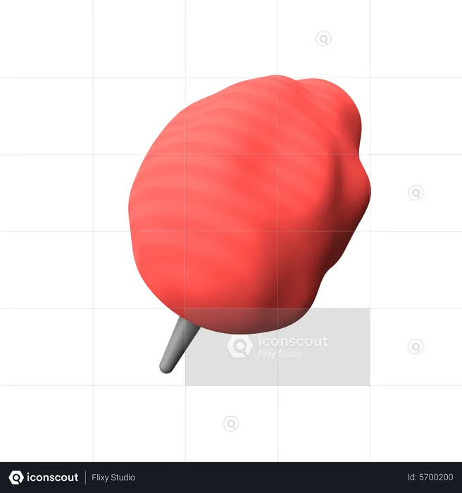 Cotton Candy  3D Icon