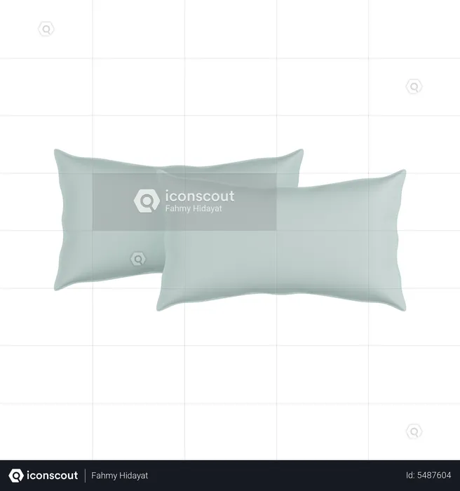 Cotton Pillow  3D Icon