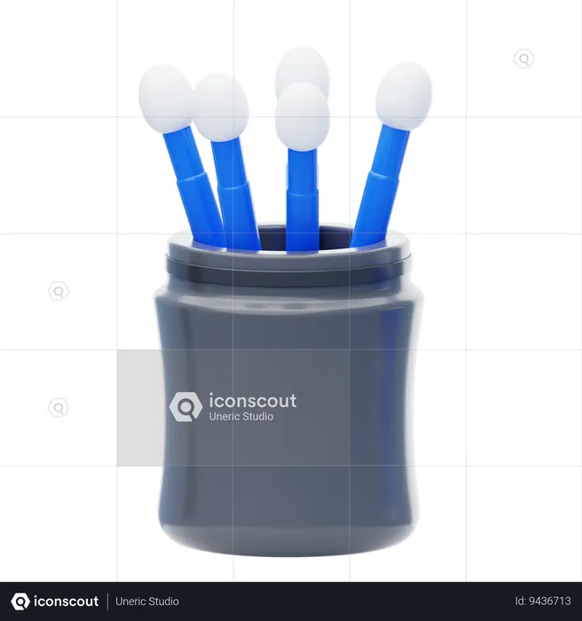 Cotton Swab  3D Icon