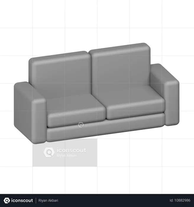 Couch  3D Icon