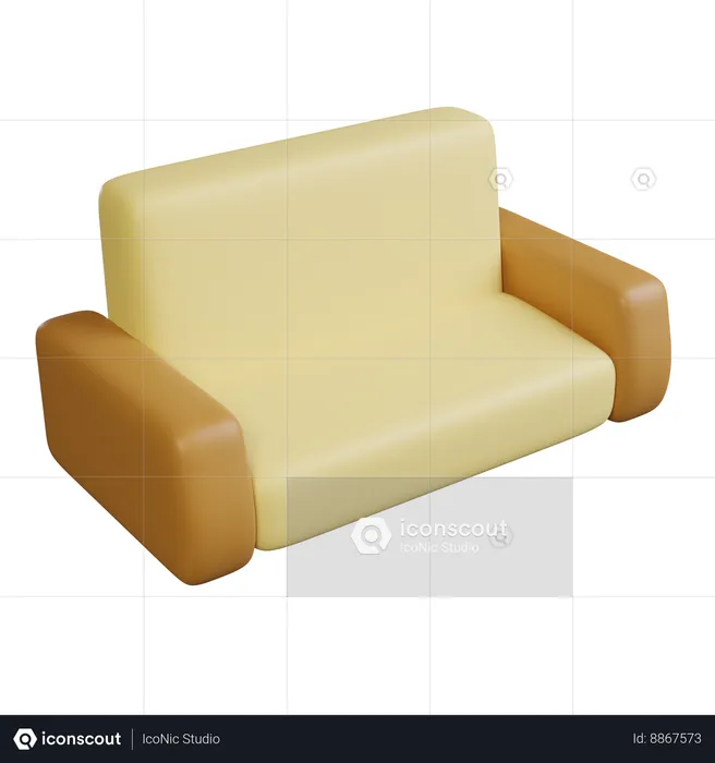 Couch  3D Icon