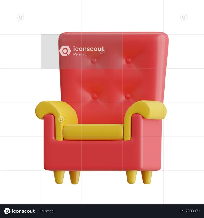 Couch  3D Icon