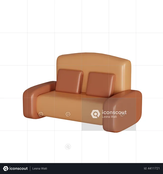 Couch  3D Illustration