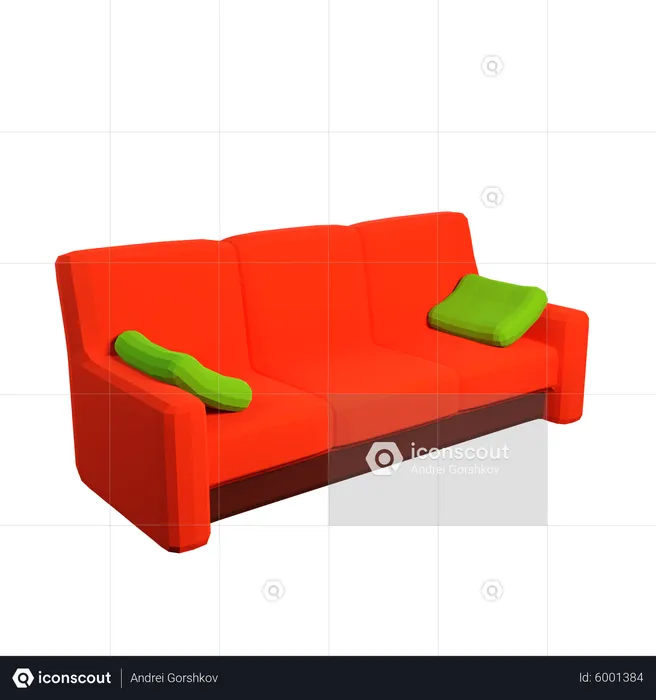 Couch  3D Illustration